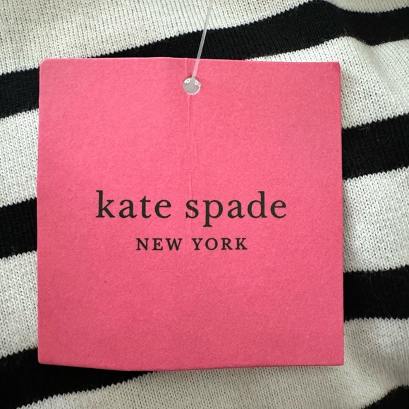 NWT Kate Spade Sailing Stripe Scallop Dress Size L - Picture 10 of 12